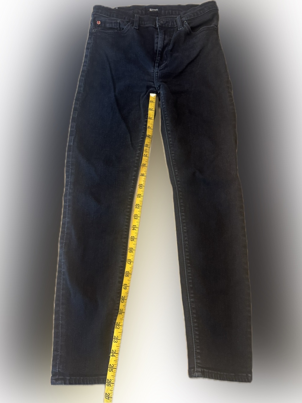 Hudson Blair High Rise Super Skinny Ankle, Faded Black, Size 28